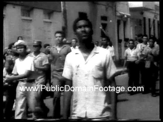 1961 Dominican Republic Riots public domain archival newsreel footage