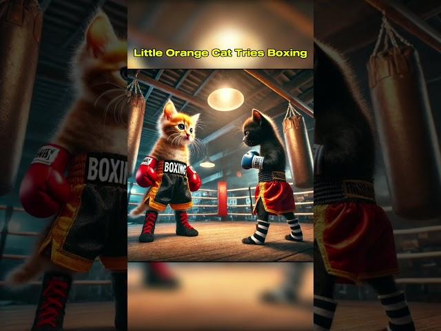 "Little Orange Cat Tries Boxing… And Loses!  | Part 1"