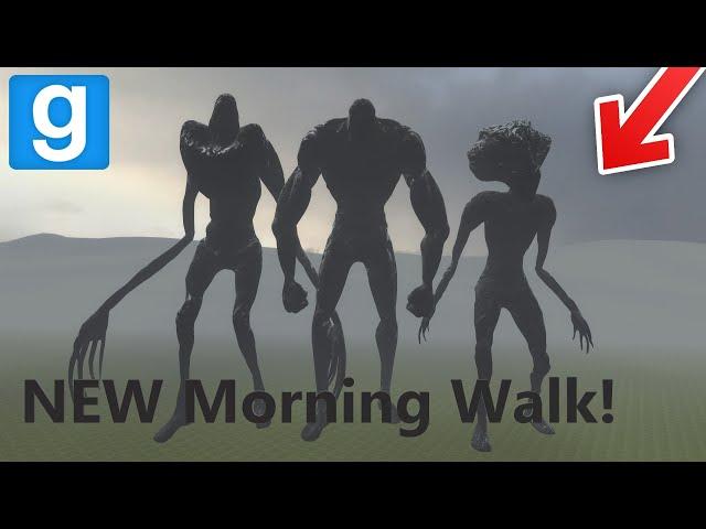 NEW!! Morning Walk Vs Trevor Henderson Creatures - GarrysMod Sandbox (Trevor Henderson Mod Pack)