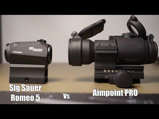 Aimpoint PRO vs Sig Romeo 5 (“Budget” Red Dots)