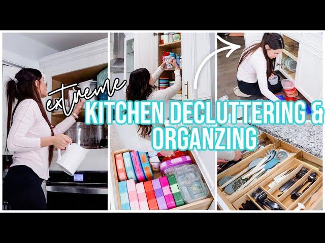 EXTREME KITCHEN DECLUTTERING & ORGANIZATION | PURGING OUR KITCHEN | MORE WITH MORROWS