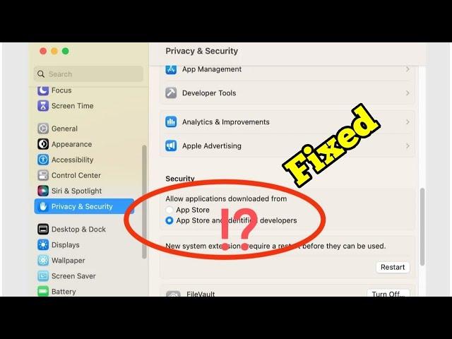 Allow Apps Downloaded from Anywhere Missing on Mac Sonoma (Fixed)