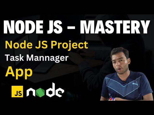 Build a Task Manager App from Scratch: Node.js Project Tutorial for Beginners! 