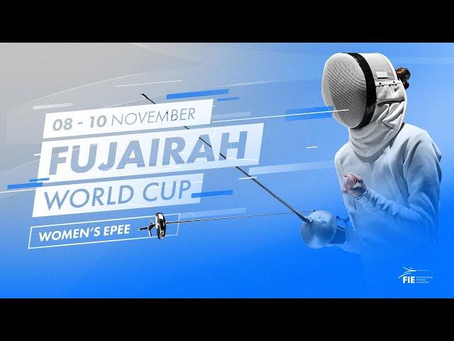 Highlights from the individual competition at the 2024 Fujairah Women's Epee Fencing World Cup.