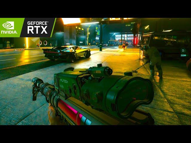 Cyberpunk 2077  Ray Tracing : OVERDRIVE Mode 4K 1440p Max Settings DLSS ON  RTX 3090