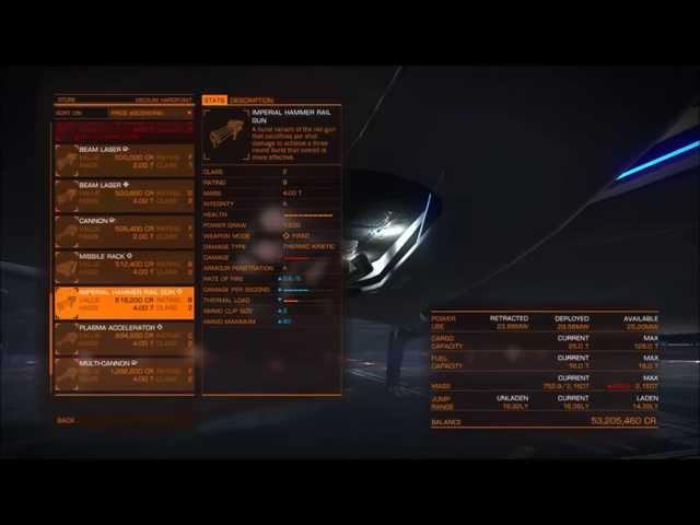 [Elite: Dangerous] Imperial hammer, the essentials (international friendly video)