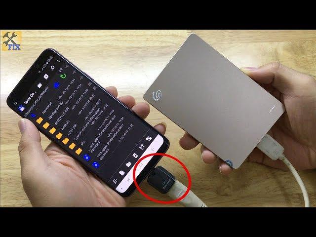 How to connect external hard drive to Android Phone