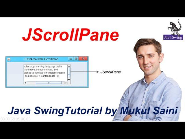 #33 Java Swing Tutorial | JScrollPane in Java