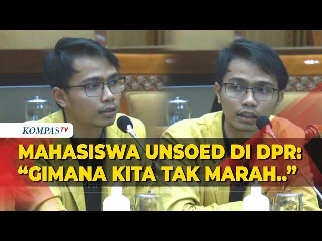 Di Depan DPR, Mahasiswa Unsoed Sebut UKT Naik hingga 500 Persen: Gimana Kita Tak Marah