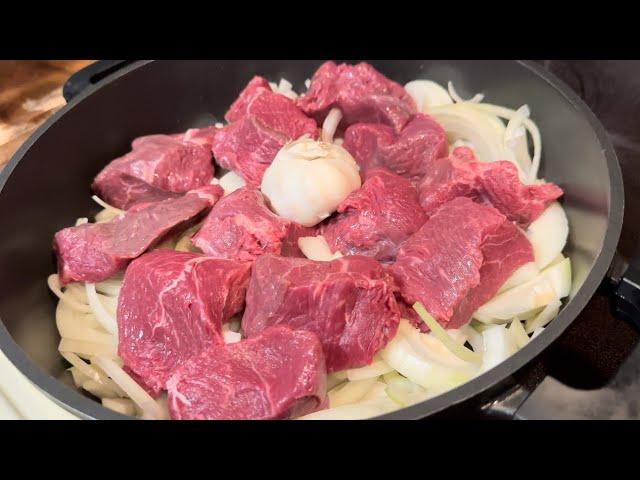 Very easy and delicious beef recipe (chelo gosht)