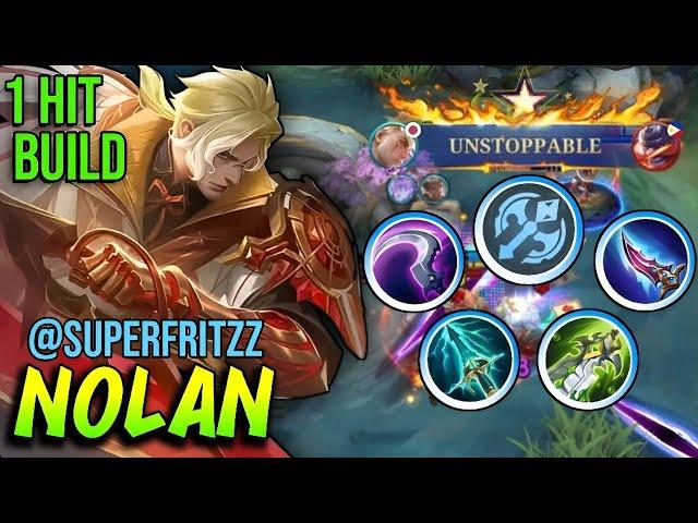 [@superfritzz] WTF Damage!! Top Global Nolan New Build & Emblem 2024 | Mobile Legends