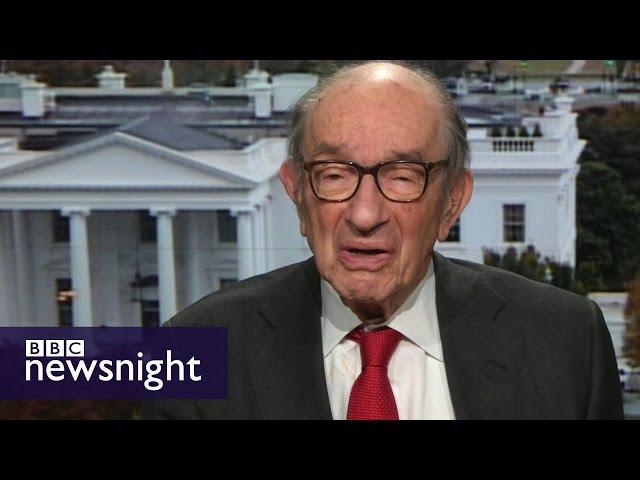 Alan Greenspan: I didn’t vote for Hillary Clinton or Donald Trump - BBC Newsnight