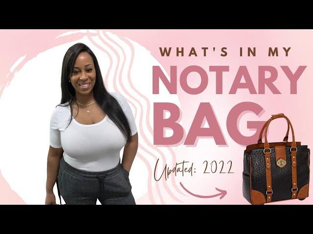 What’s in my Notary Bag | Supplies 2022
