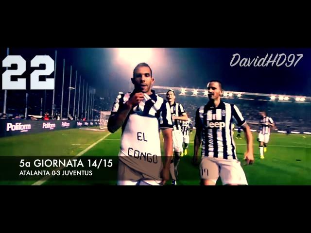 CARLOS TEVEZ - TUTTI I 39 GOL CON LA JUVENTUS IN SERIE A