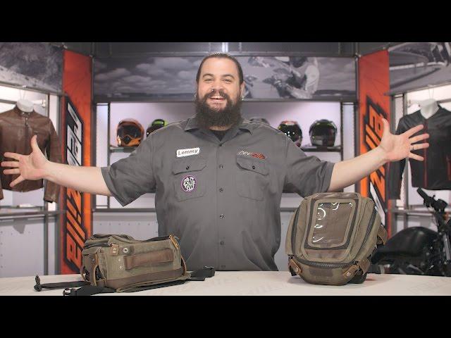 Burly Waxed Canvas Tank & Tail Bag Review at RevZilla.com