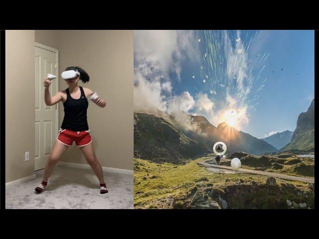 Supernatural VR Oculus Quest 2 gameplay - Queen - Don't Stop Me Now (High intensity) + warmup