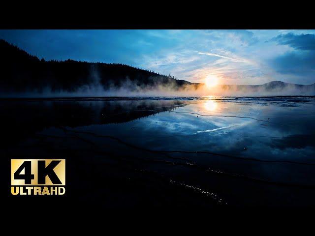 Icy Lake At Dusk Sounds for 8 HOURS | 4K