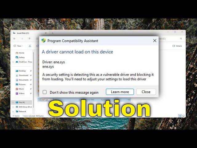 How to Fix ‘ene.sys’ Driver Error in Windows 10/11 [Solution]