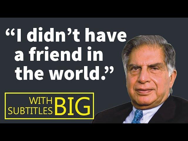 Ratan Tata Award Winning Speech with BIG Subtitles