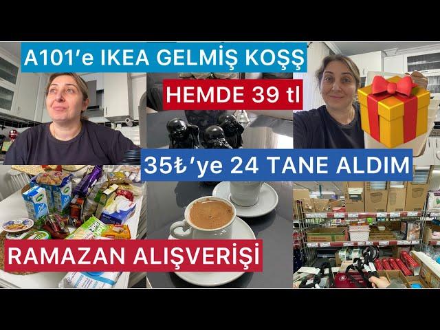 IKEA ÜRÜNÜ A101’deHEMDE 39₺4 TANE KAPTIM35₺’ye 24 TANE ALDIMRAMAZAN EKSİKLERİ ALINDIMUTSUZUM