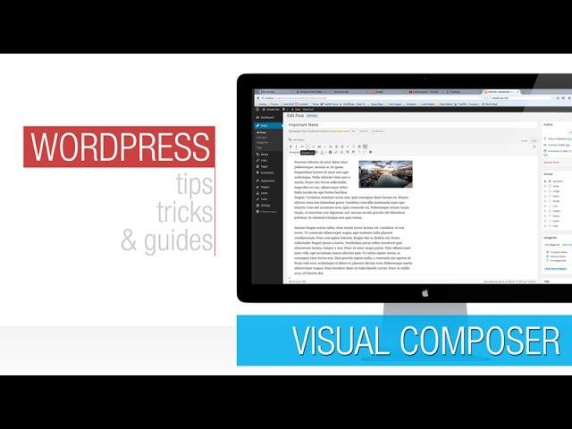 Wordpress Tutorial:  Visual Composer Basics 2 - Front End Editor