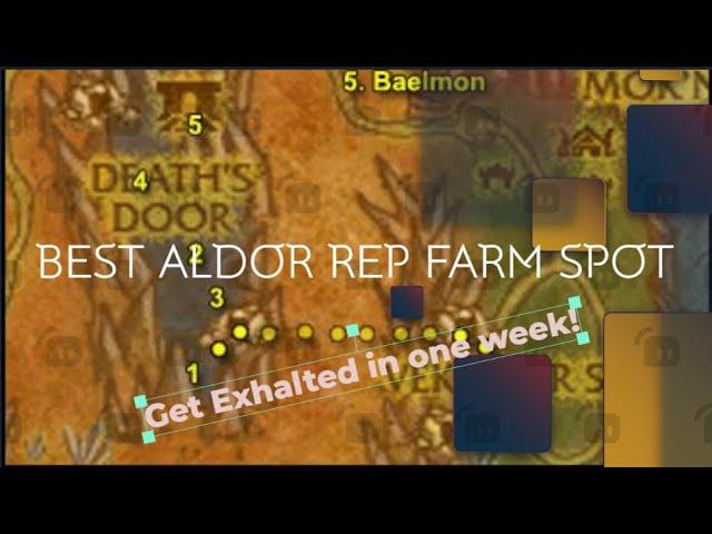 Death's Door! WOW TBC Classic Best Farm Spot for ALDOR REP!