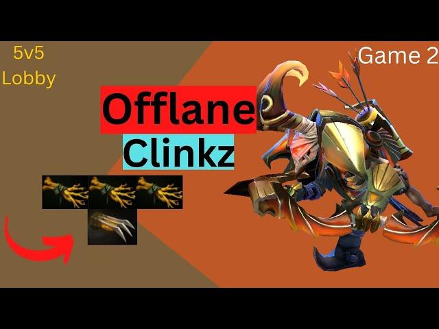 Clinkz Offlane | 5v5 Lobby | Game 2