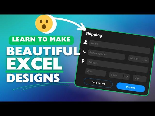 Design STUNNING Excel Interfaces with Merge Shapes (It’s Like Magic!)