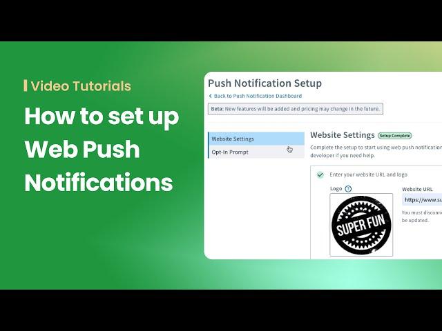 How to set up Web Push Notifications