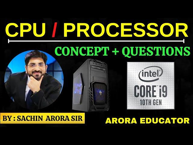 What is CPU ? | CPU Types & Working | Processor & Microprocessor | Parts of CPU ? | Arora Educator |