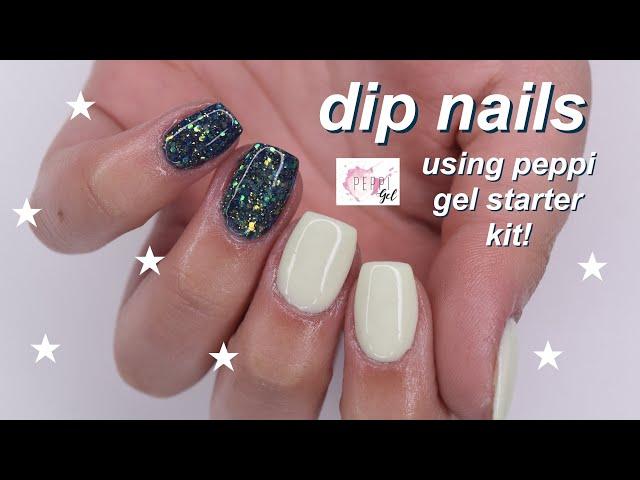 DIP NAILS using peppi gel starter kit!