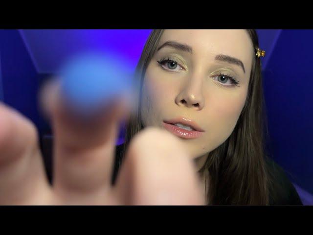 ASMR close up hand movements and face touching ️