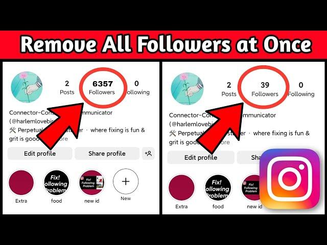 How to Remove all Followers in Instagram by One Click | Delete All Instagram Followers at Once