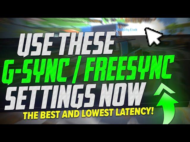 The BEST G-SYNC settings are SO EASY and you NEED to try them! *GUIDE* (Freesync & G Sync)