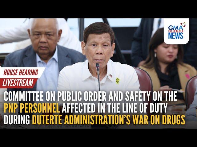 LIVE: House motu proprio inquiry on Duterte administration’s war... | GMA Integrated News - Replay