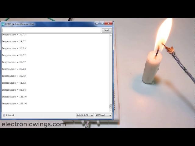 Temperature Sensing Using Thermocouple  with Arduino