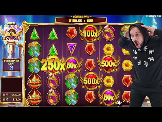 GATES OF OLYMPUSx4435 MY RECORD ON GATES - MAX WIN WAS CLOSE HUGE CASINO WINS SLOT ONLINE GAME