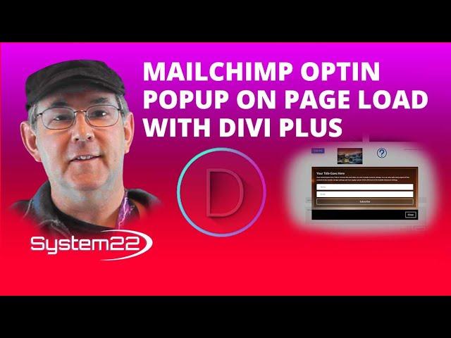 Divi Theme Mailchimp Email Optin Popup On Page Load With Divi Plus 