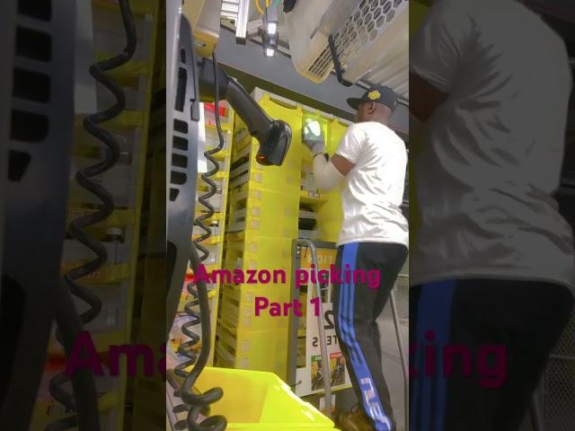 Day in life working at an amazon warehouse picking part 1