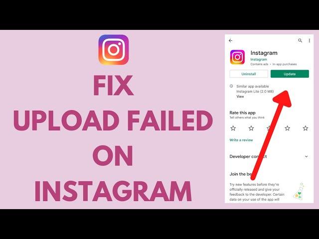 How To FIX Upload Failed On Instagram (2022) | Instagram Story Not Uploading