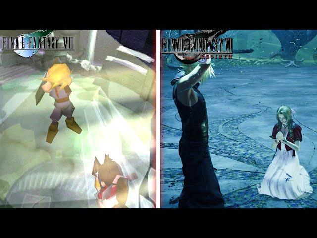 Final Fantasy VII Rebirth - Aeris / Aerith Ending Scene Comparison (Original CD 1 vs Rebirth)