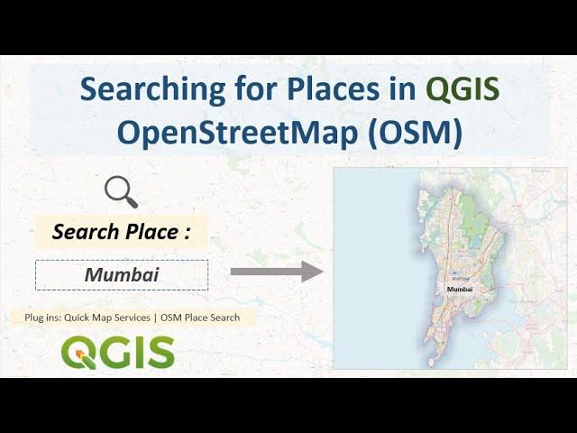 How to Search Places on QGIS Map