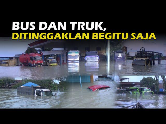 4 HARI BANJIR BELUM SURUT, JALUR PANTURA DEMAK BAK KOTA MATI