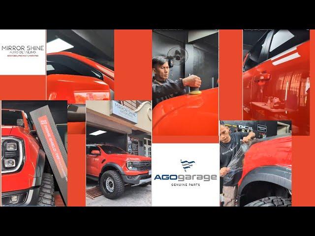 Paint Protection Film (PPF) Session on Ford Ranger Raptor 2024 @ Mirror Shine Auto Detailing