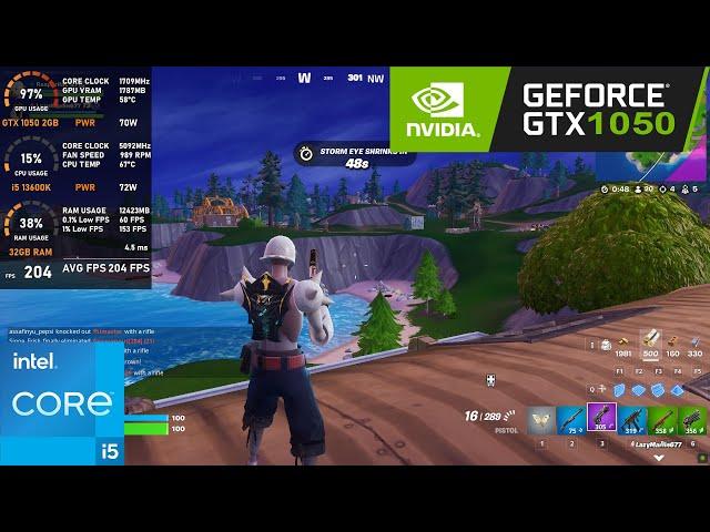 GTX 1050 2GB : Fortnite Reload - 1080p Performance