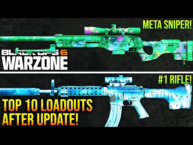 WARZONE: New TOP 10 BEST META LOADOUTS After Major Update! (BO6 WARZONE META Weapons)