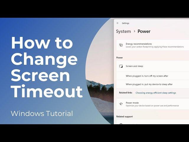 How to Change Screen Timeout in Windows 11 (Easy)