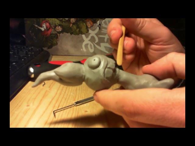 Serenity Rose goblin sculpture