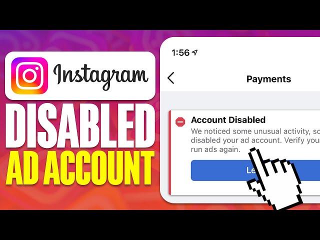 How To Fix Disabled instagram Ad Account (2024)