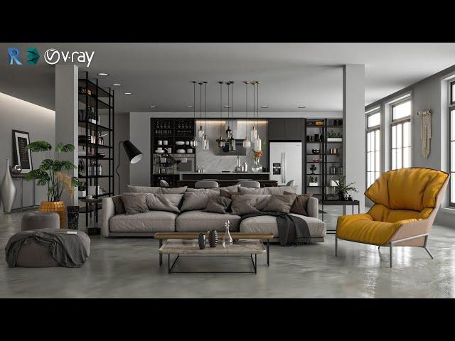 Revit To 3Dsmax + Vray 5 Interior Rendering #2